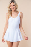 White Birch Sleeveless Performance Knit Swim Dress - Charming Charlie