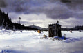 Les Kouba Ice Fishing Print WINTER FISHING MEMORIES