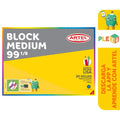 Block Medium 99 1/8 20 hojas Artel