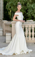 Wedding Dresses Simple Mermaid Long Wedding Dress White