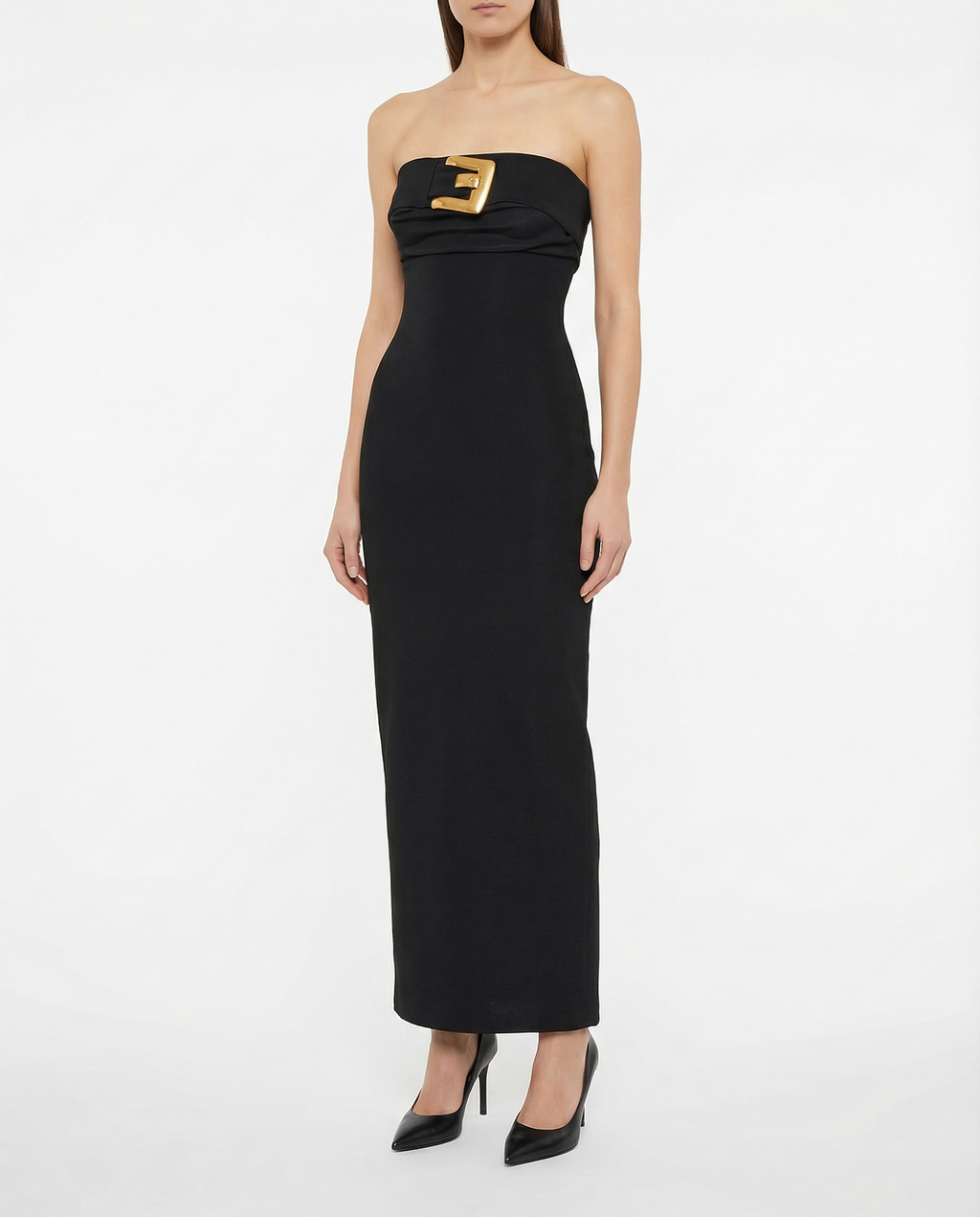 Balmain Belted bustier dress