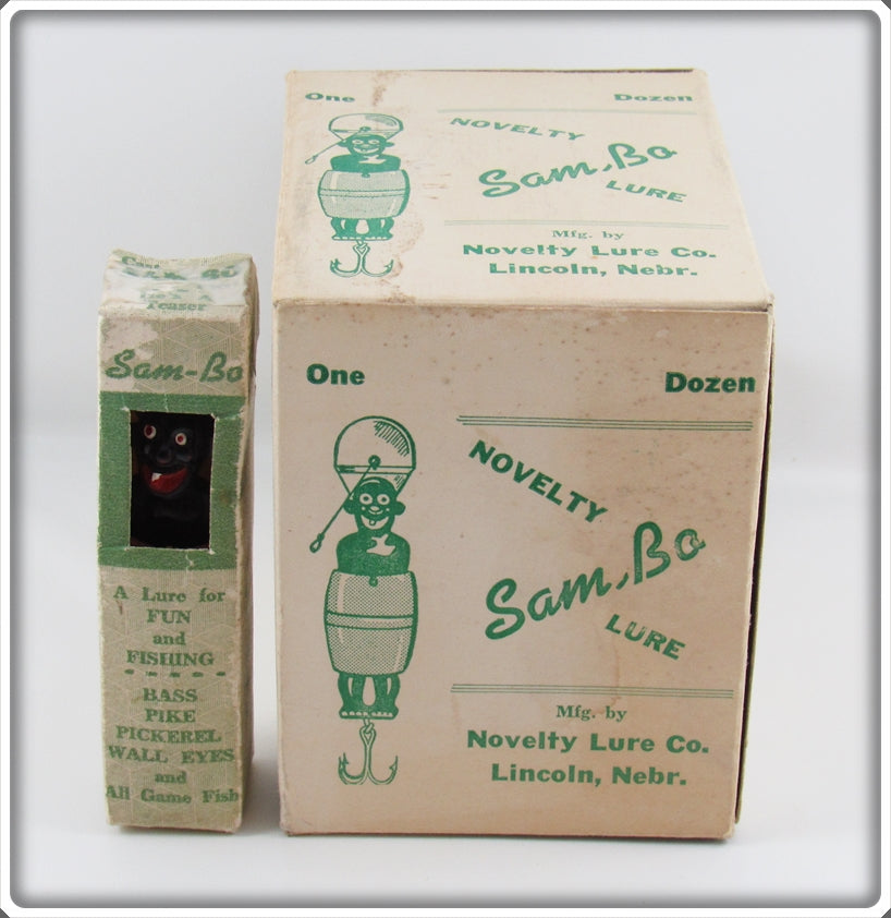 Vintage Novelty Lure Co. Sam-Bo Lure With Dealer Box