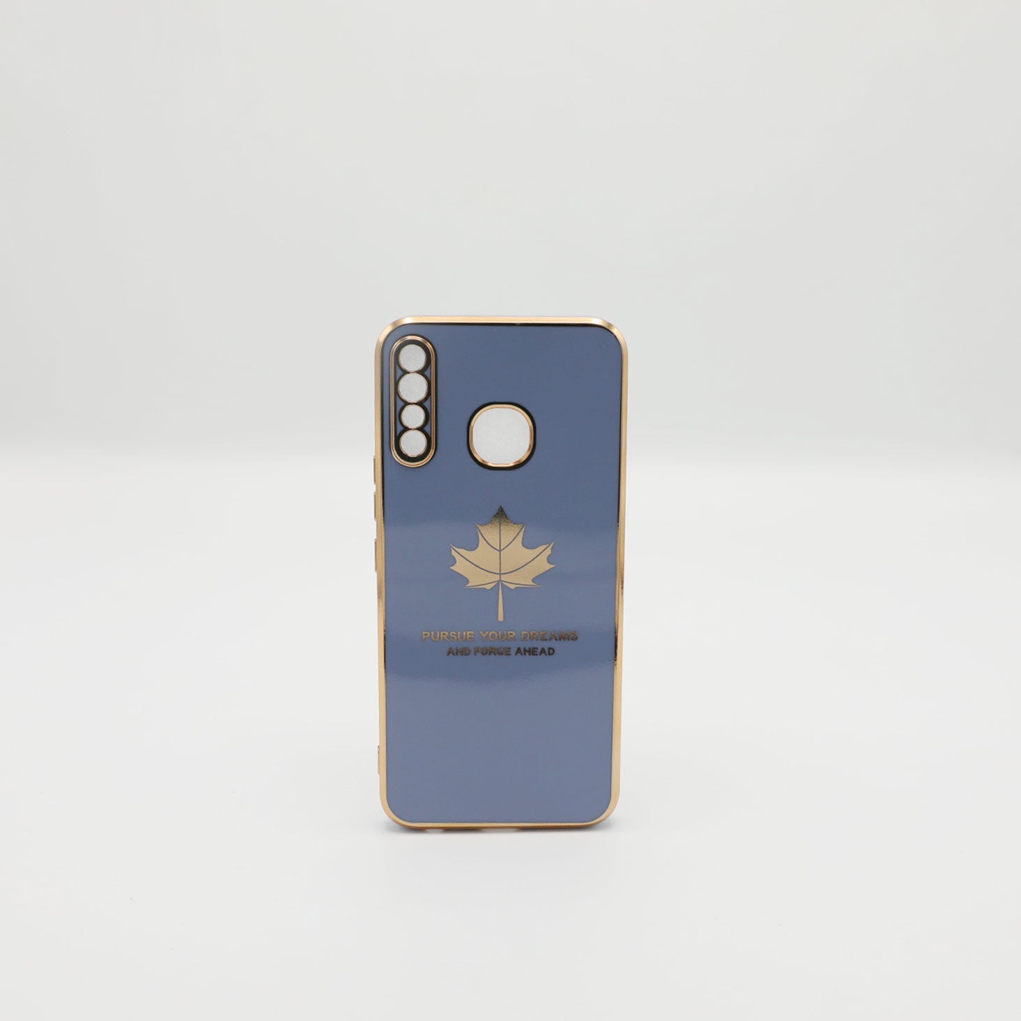 infinix Mobile Pouch Hot 8 Fancy Chrome Back Leaf Print Gray Rs 450