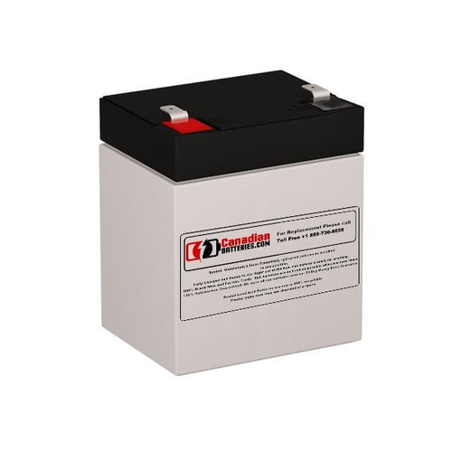 12V, 4.5Ah, replacement battery for Plus Power Pp12-4.5 with F2 terminals Sealed Lead Acid CB Generic Default Title