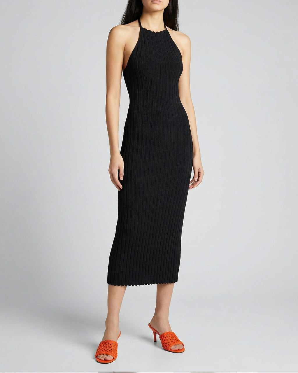 Jacquemus Tablier midi knit dress