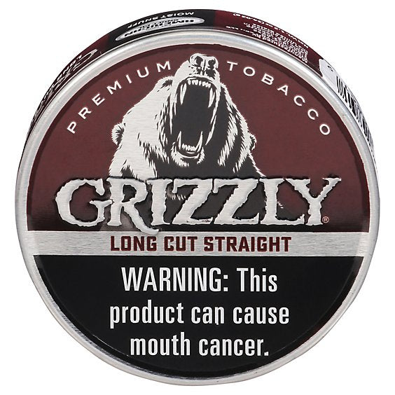 Grizzly Long Cut Straight Smokeless Tobacco - 1.2 Oz