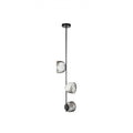 Orla Bronze & Glass 3 Light Vertical Pendant Light by Heathfield & Co