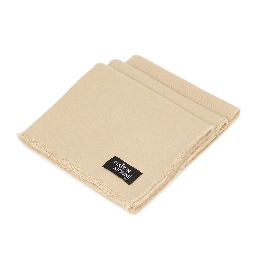 Maison Kitsune 26SS Wool Fringe Scarf 0335 (Unisex) 151647427