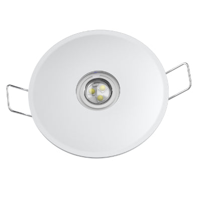 Pureled Specification Range IP Rated Recessed Emergency Light D63 6W Non Maintained IP65 White