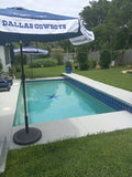 DALLAS COWBOYS NFL FOOTBALL 9 ft UMBRELLA MARKET PATIO STYLE NEW HUGE