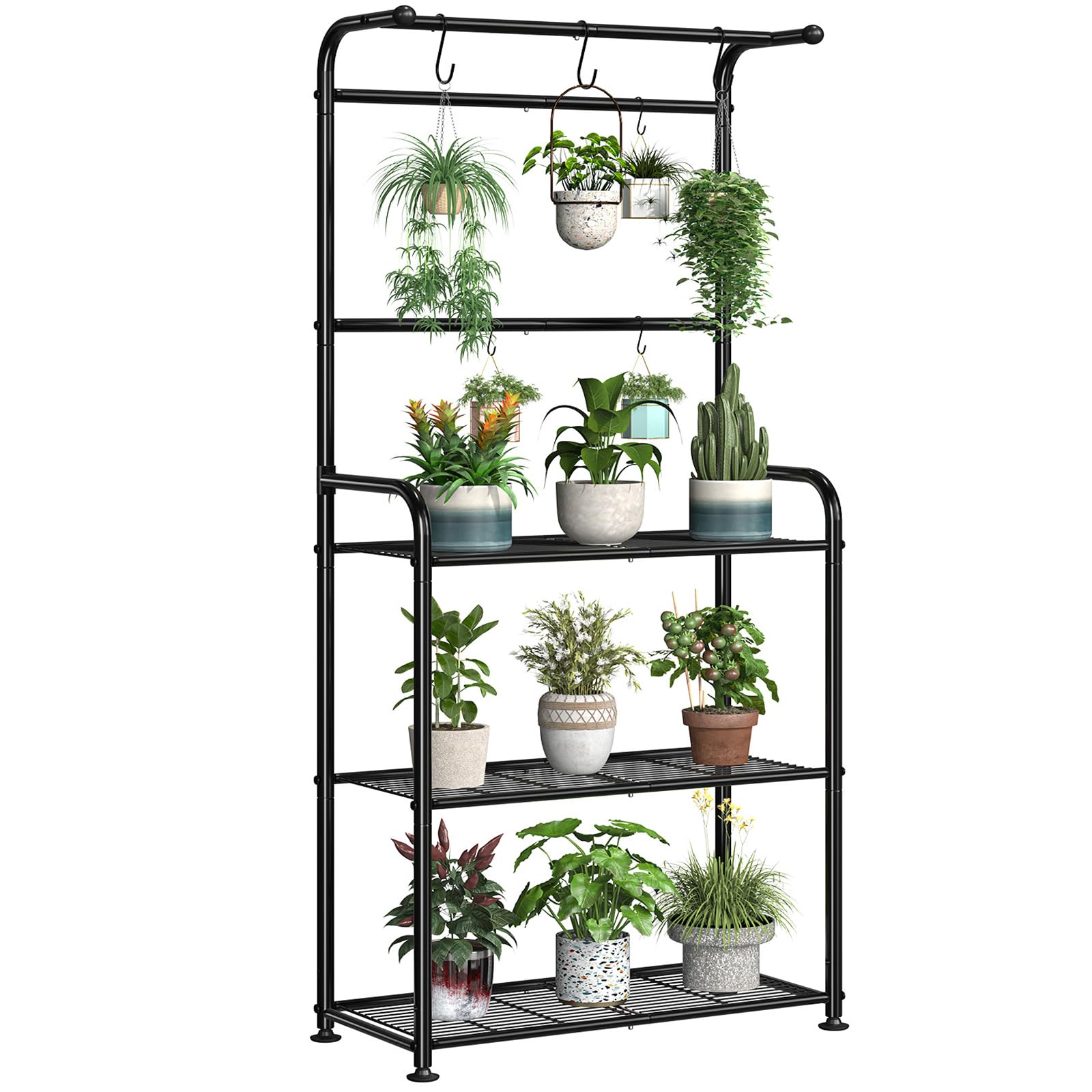 Indoor Outdoor Heavy Duty Metal 3 Tier Hanging Plant Stand