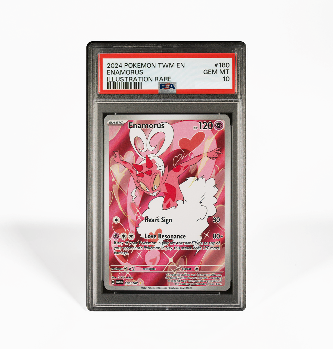 PSA 10 Enamorus Twilight Masquerade #180 Pokemon card