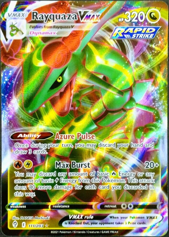 Rayquaza VMAX 2021 Sword & Shield: Evolving Skies #111/203 Holo Price Guide
