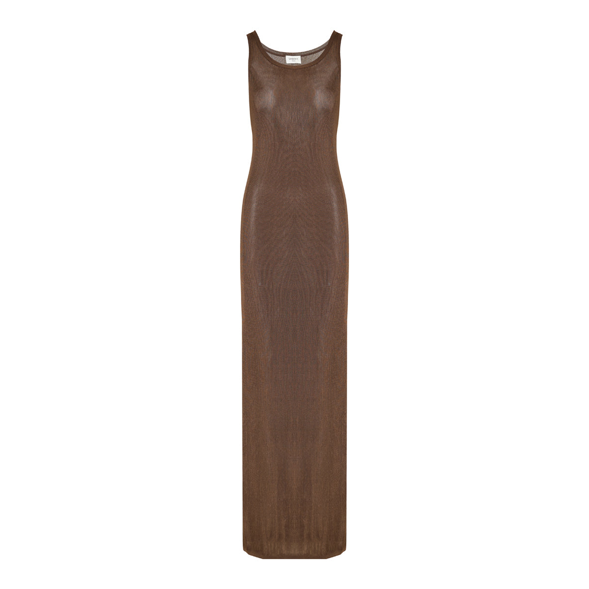 Ribbed-knit maxi dress