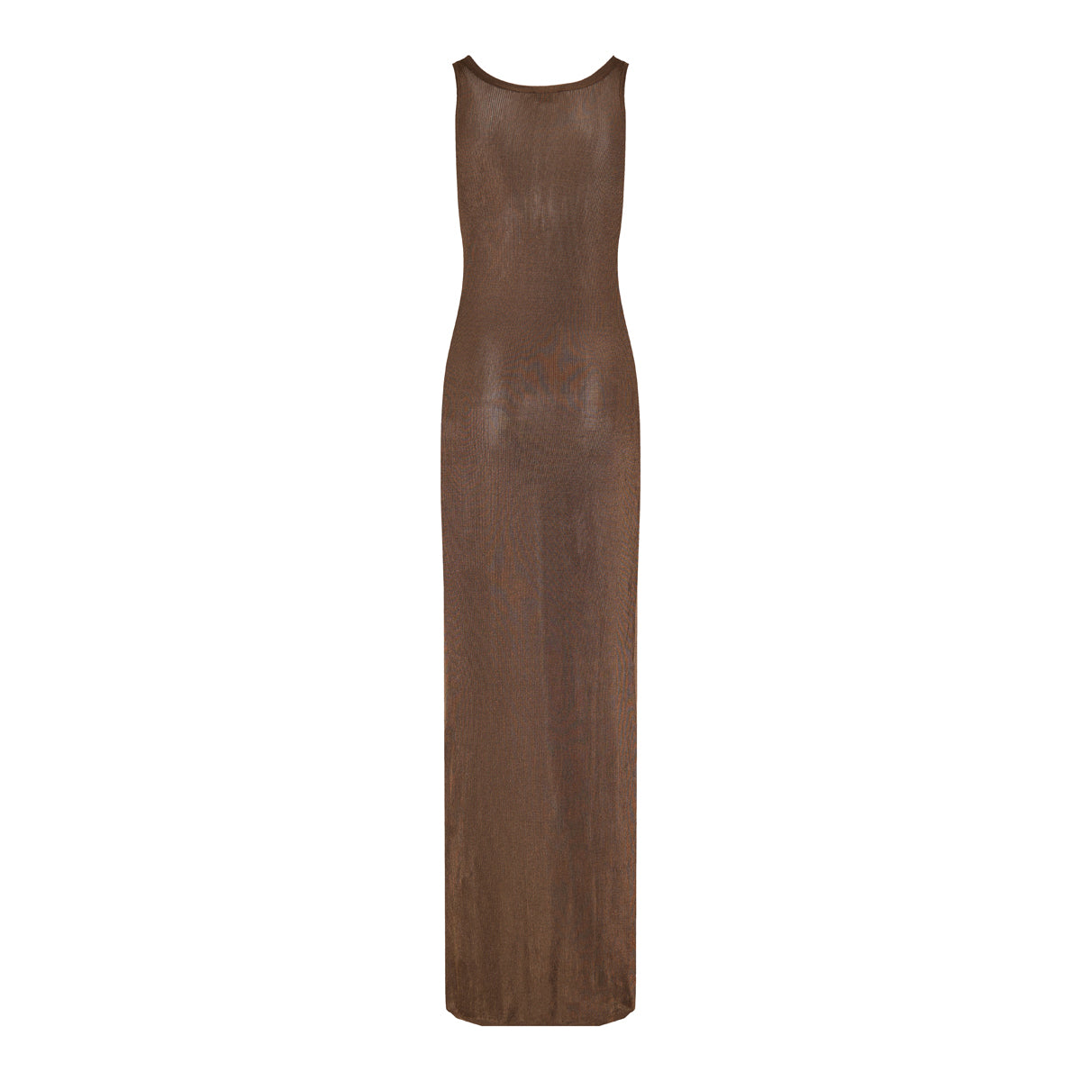Ribbed-knit maxi dress