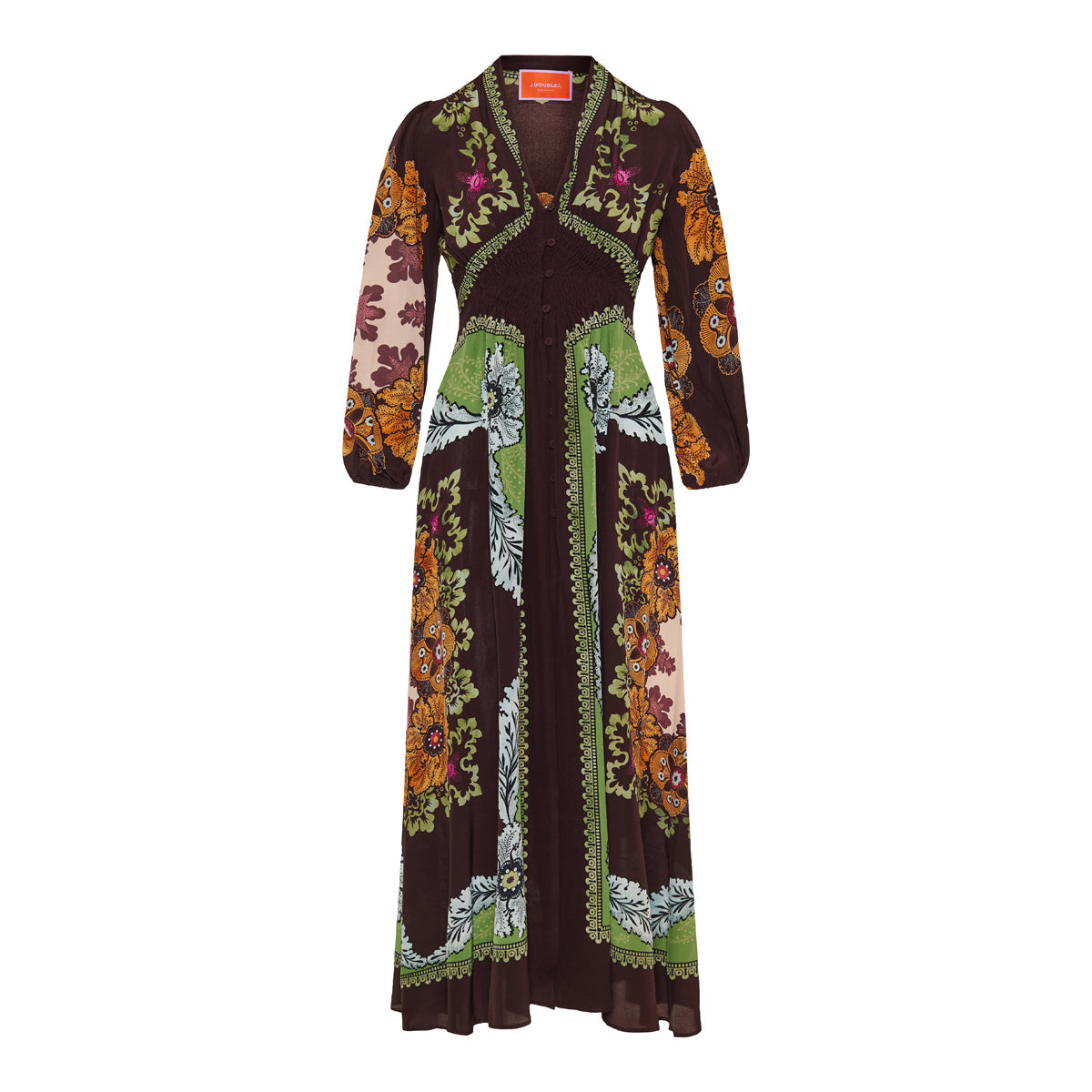 La Double J Bounty Placée long camerino dress