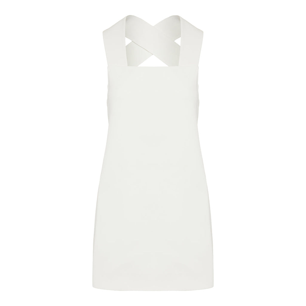 Khaite Mella satin‑crepe mini dress