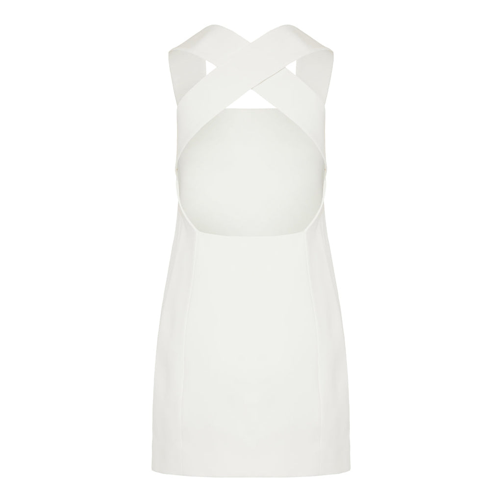 Khaite Mella satin‑crepe mini dress