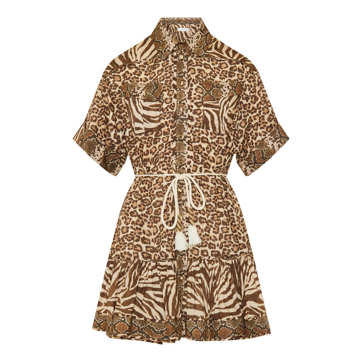 Zimmermann Wanderlust lantern mini dress