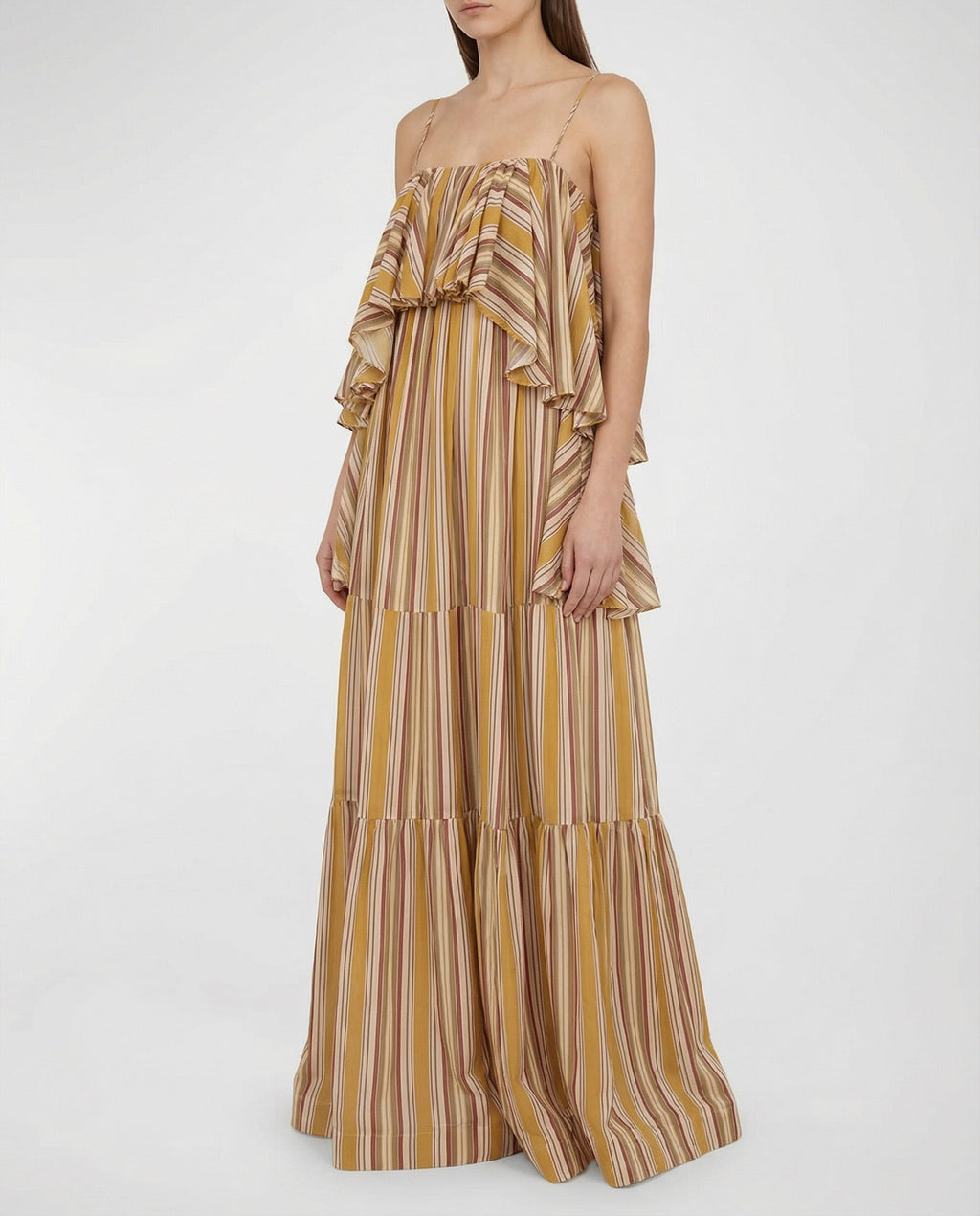 Zimmermann Rebellion bohemian striped slip dress