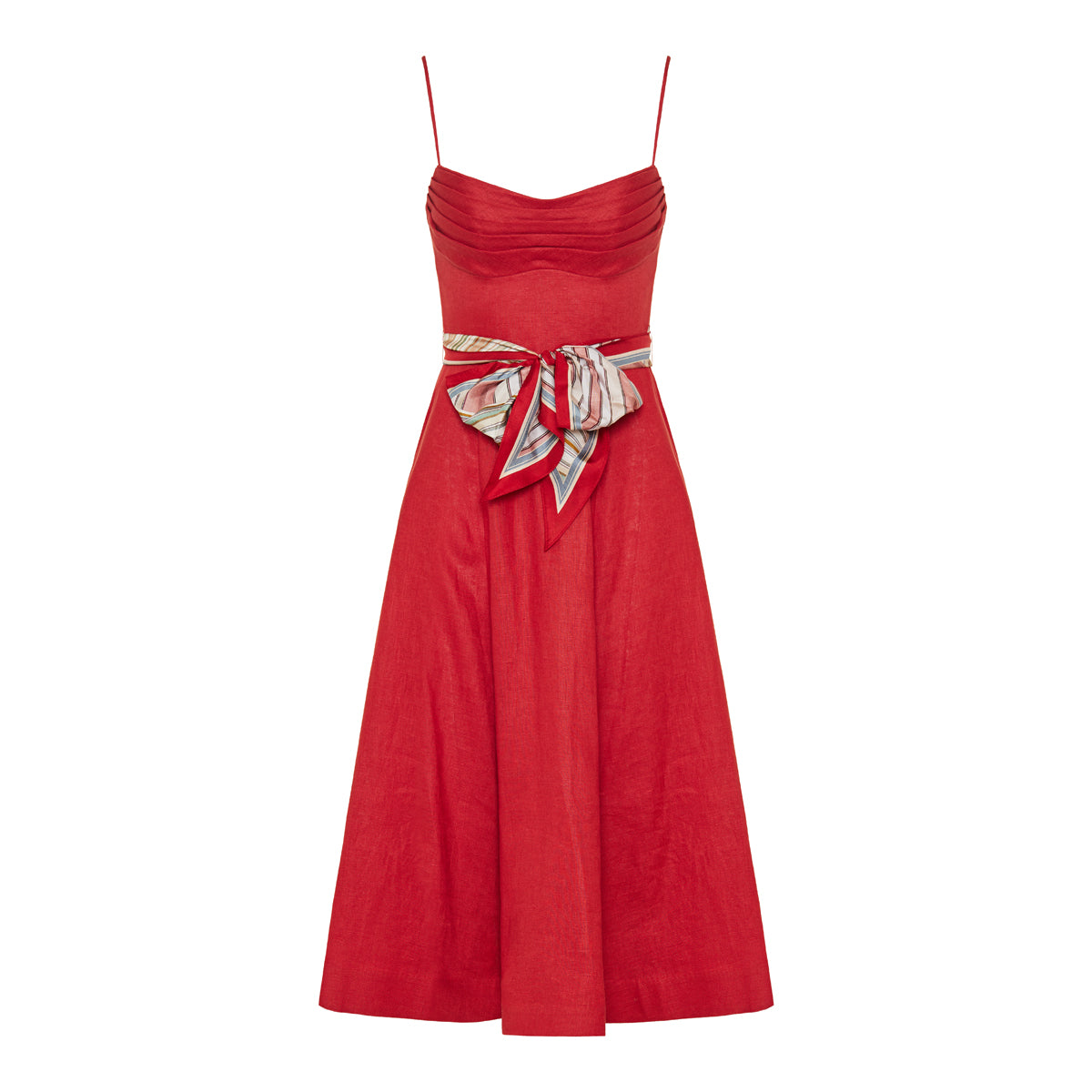 Zimmermann Rebellion tuck midi dress