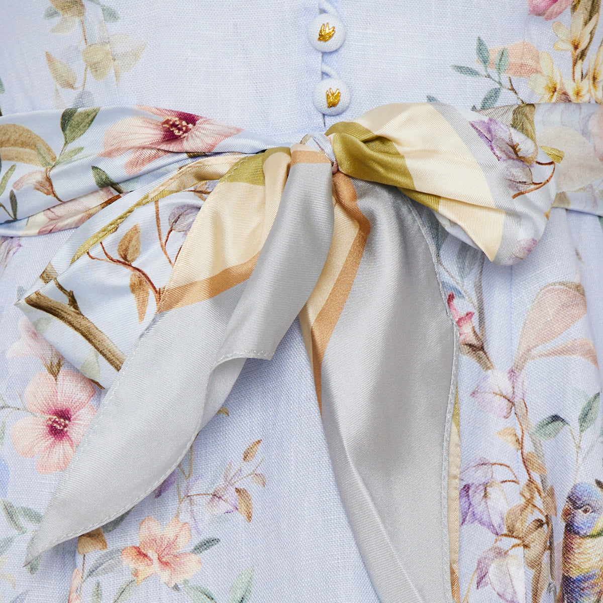 Zimmermann Rebellion button mini dress