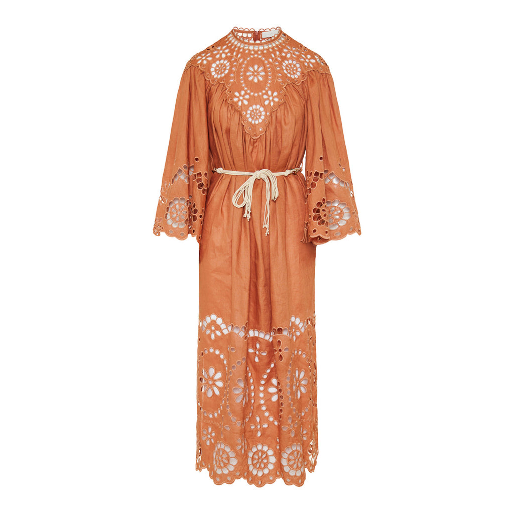Zimmermann Awaken embroidered yoke maxi dress