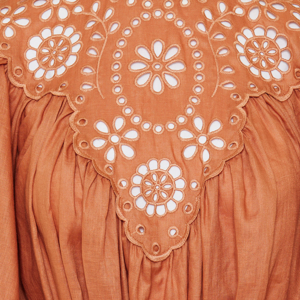 Zimmermann Awaken embroidered yoke maxi dress