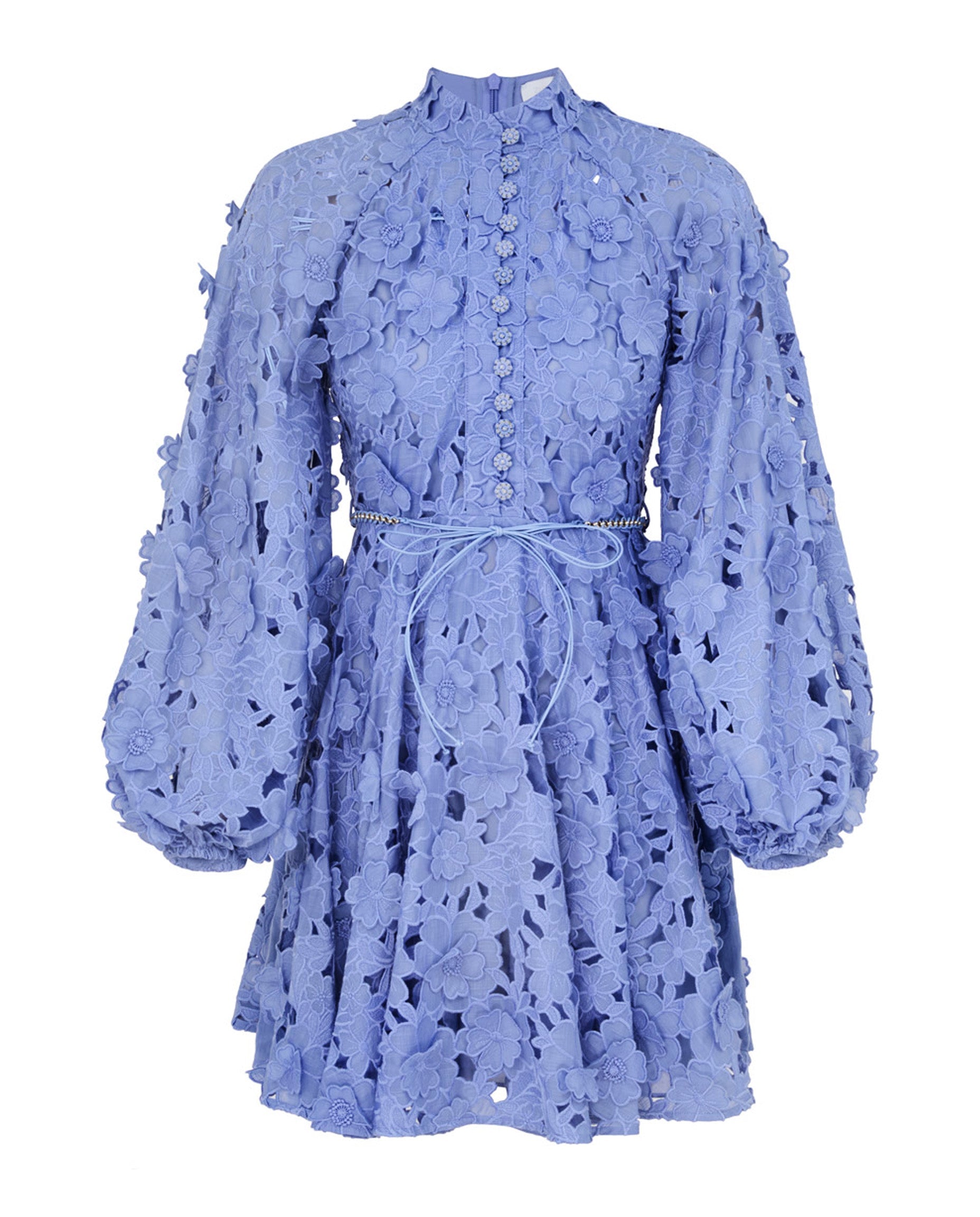 Zimmermann Patience long-sleeve floral mini dress