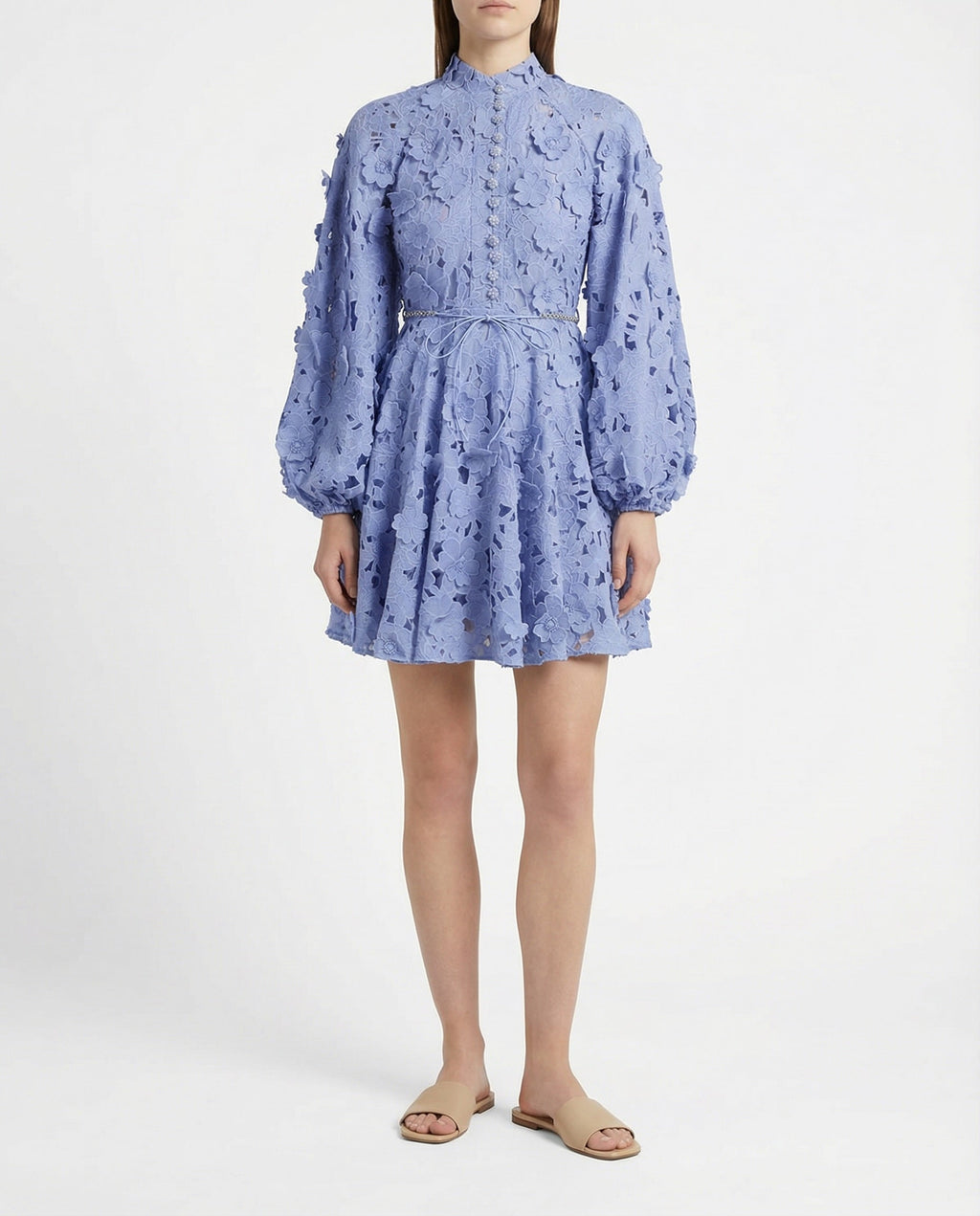 Zimmermann Patience long-sleeve floral mini dress