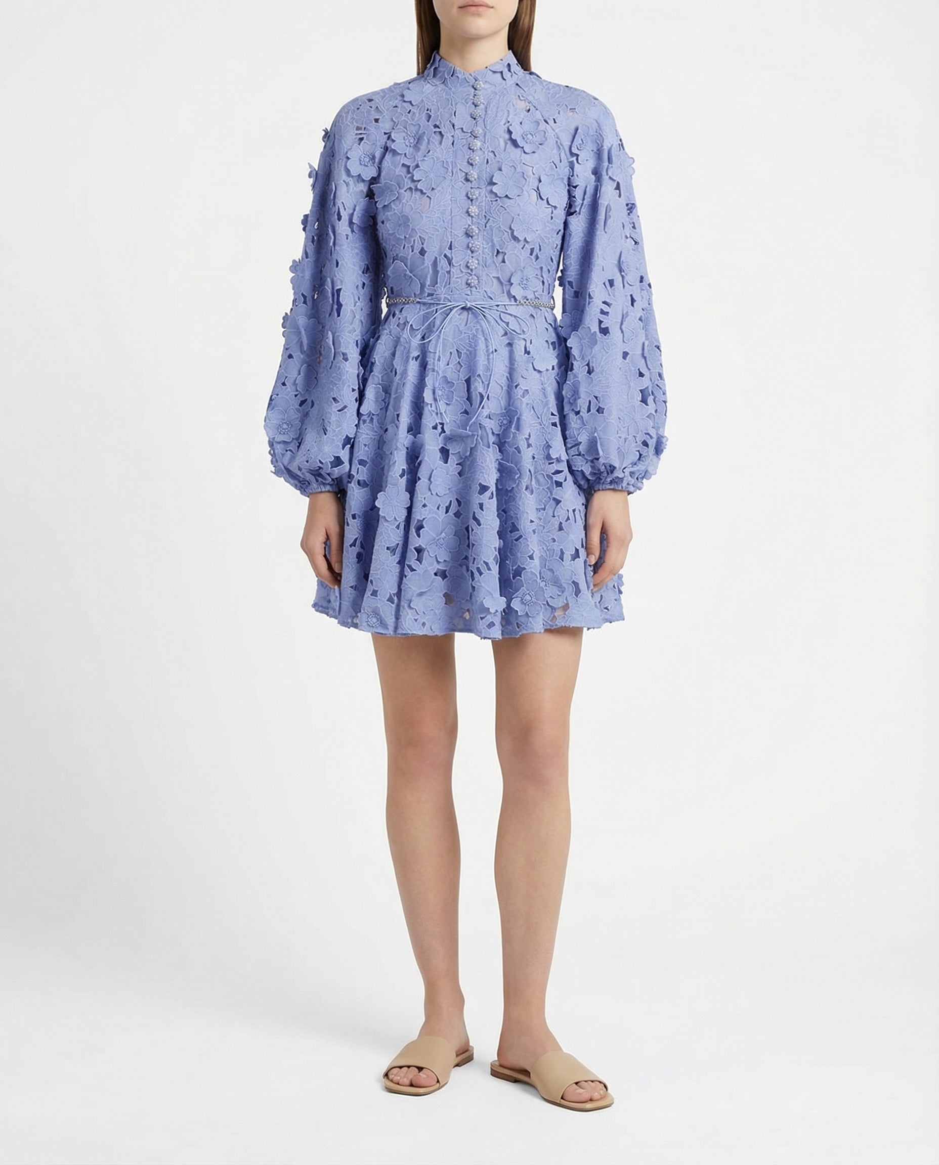 Zimmermann Patience long-sleeve floral mini dress