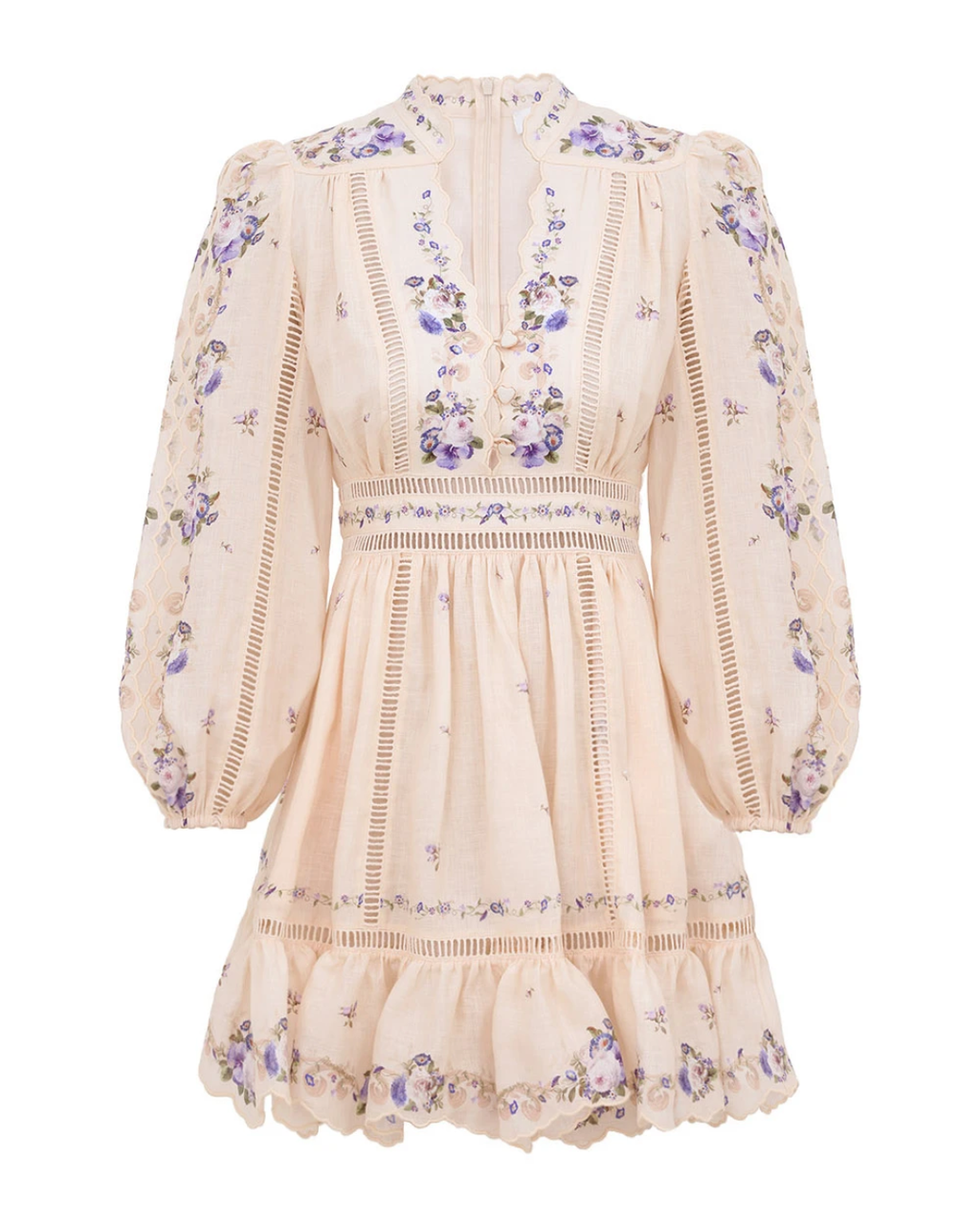 Zimmermann Patience plunge floral mini dress