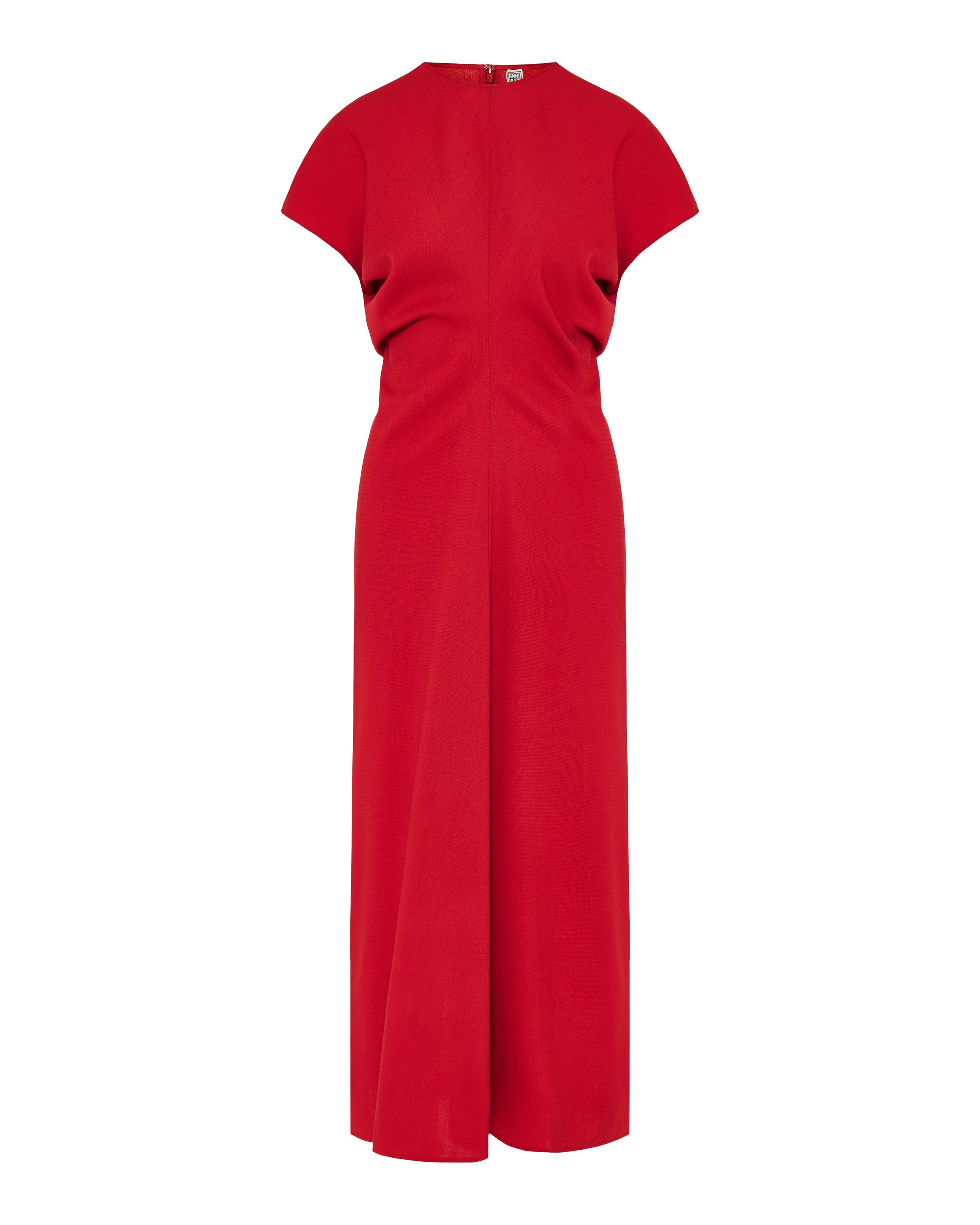 Toteme Slouch waist wool‑crepe maxi dress