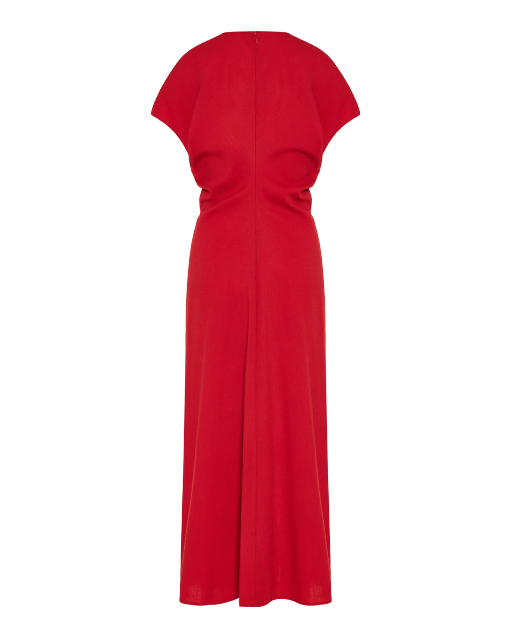 Toteme Slouch waist wool‑crepe maxi dress