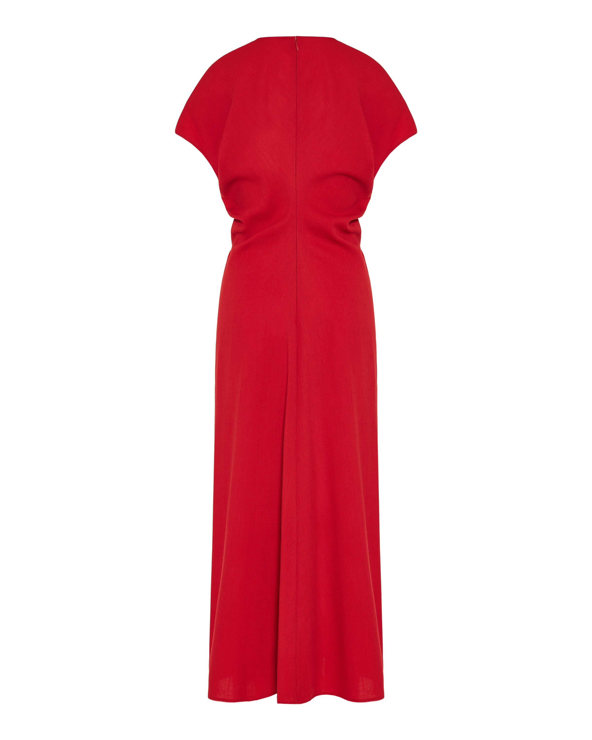 Toteme Slouch waist wool‑crepe maxi dress