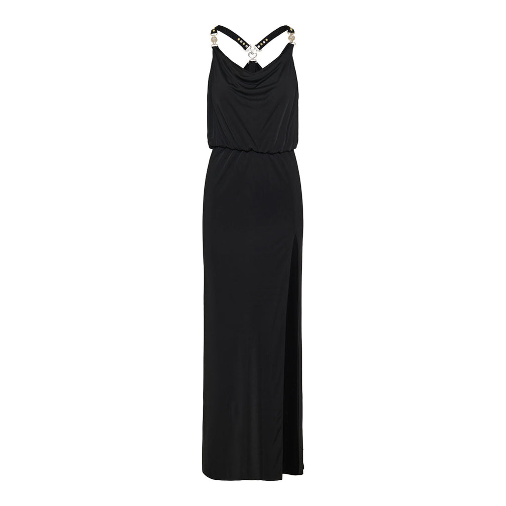 Viscose-jersey gathered gown