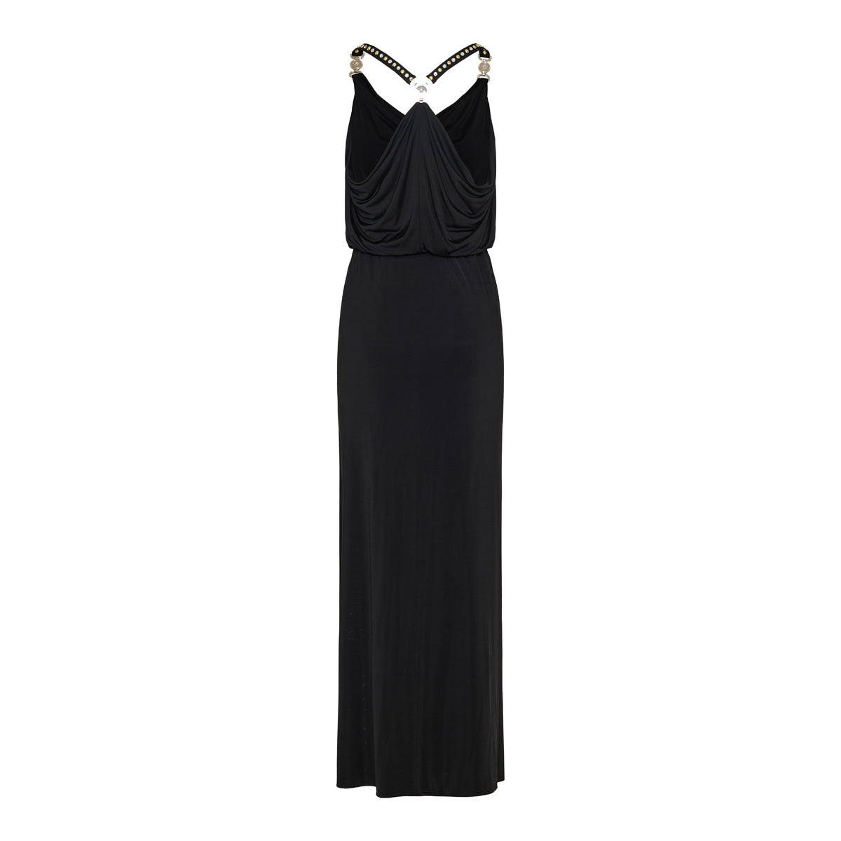 Viscose-jersey gathered gown