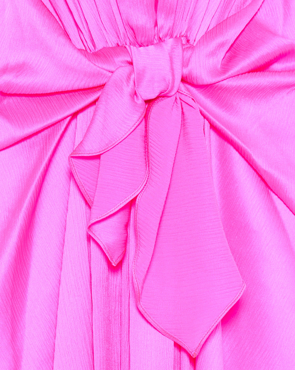 Jw Anderson Tie-detailed crinkled silk maxi dress