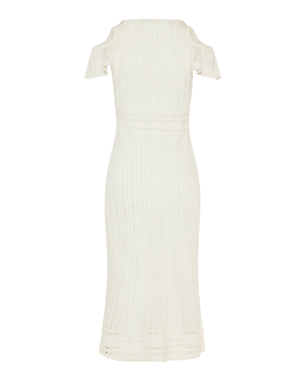 Jw Anderson Shoulder ruffle crochet dress