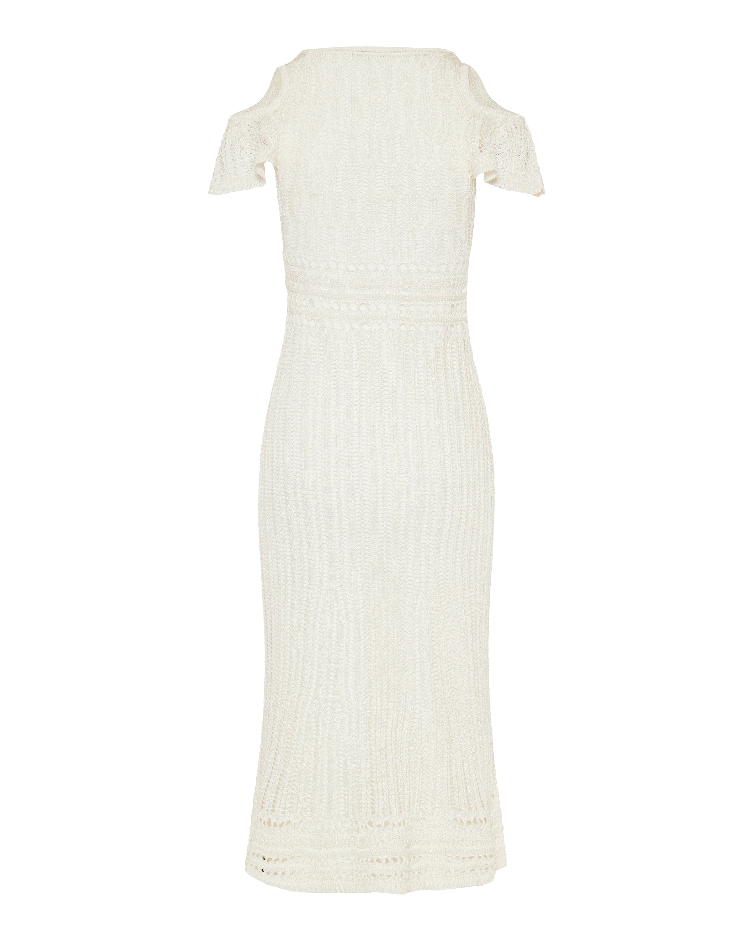 Jw Anderson Shoulder ruffle crochet dress