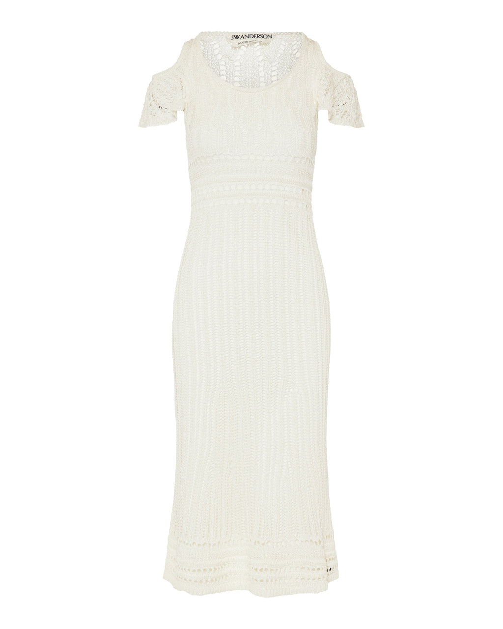 Jw Anderson Shoulder ruffle crochet dress