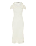 Jw Anderson Shoulder ruffle crochet dress