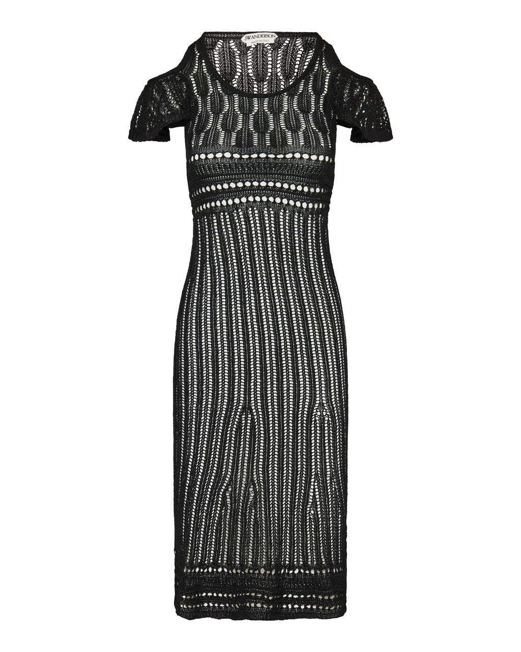 Jw Anderson Shoulder ruffle crochet dress
