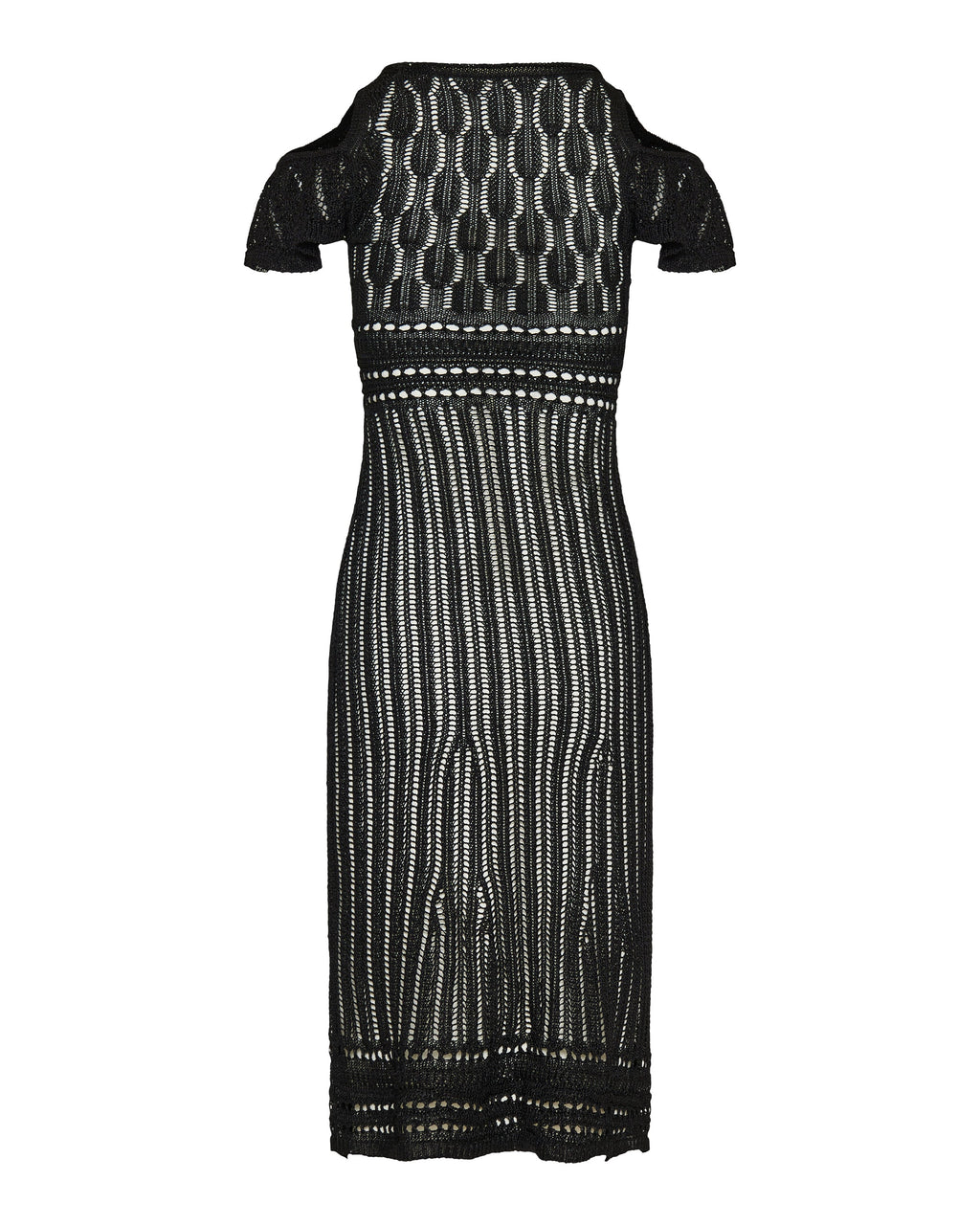 Jw Anderson Shoulder ruffle crochet dress