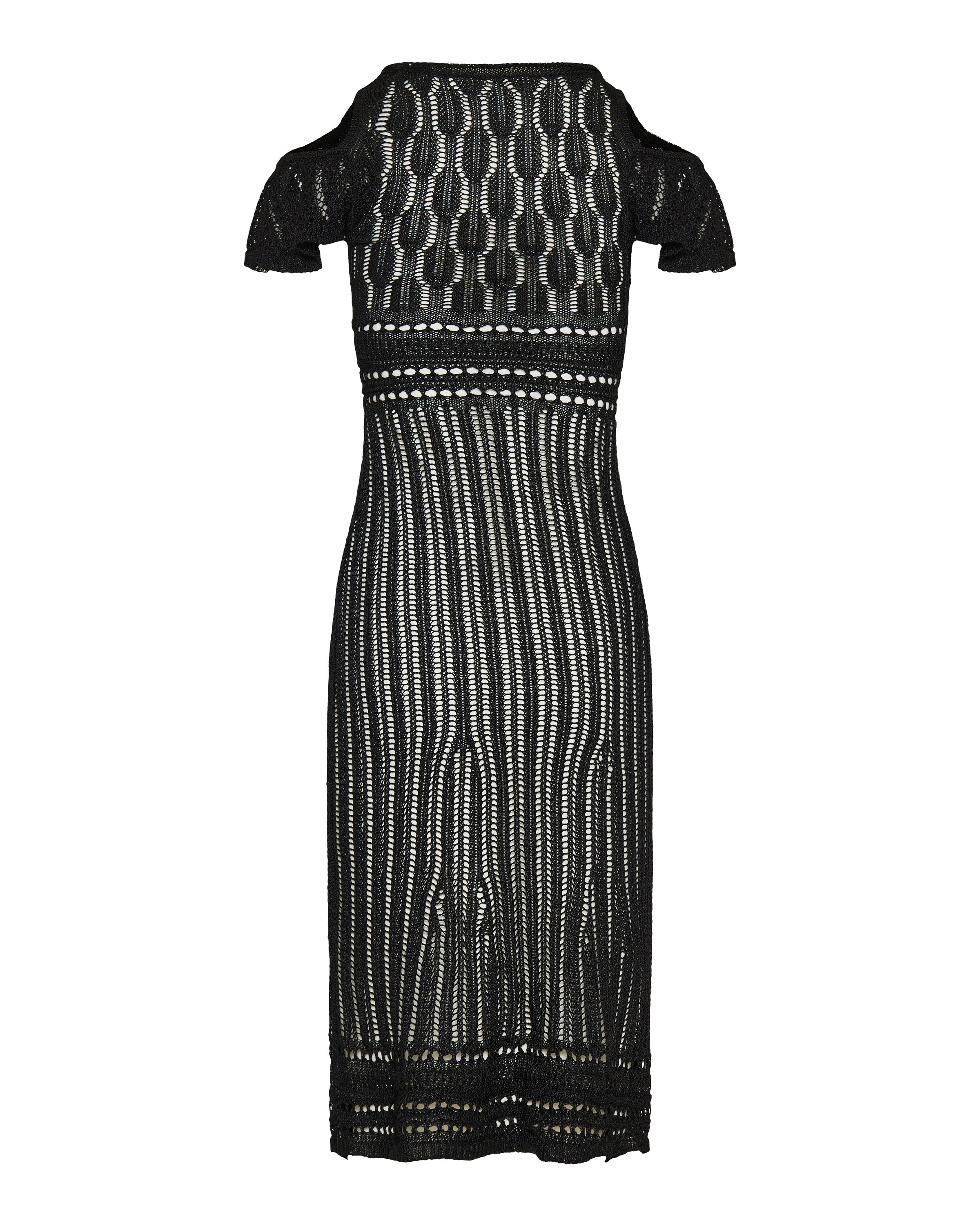 Jw Anderson Shoulder ruffle crochet dress