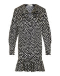 Chloé Ruffled polka-dot silk jacquard mini dress