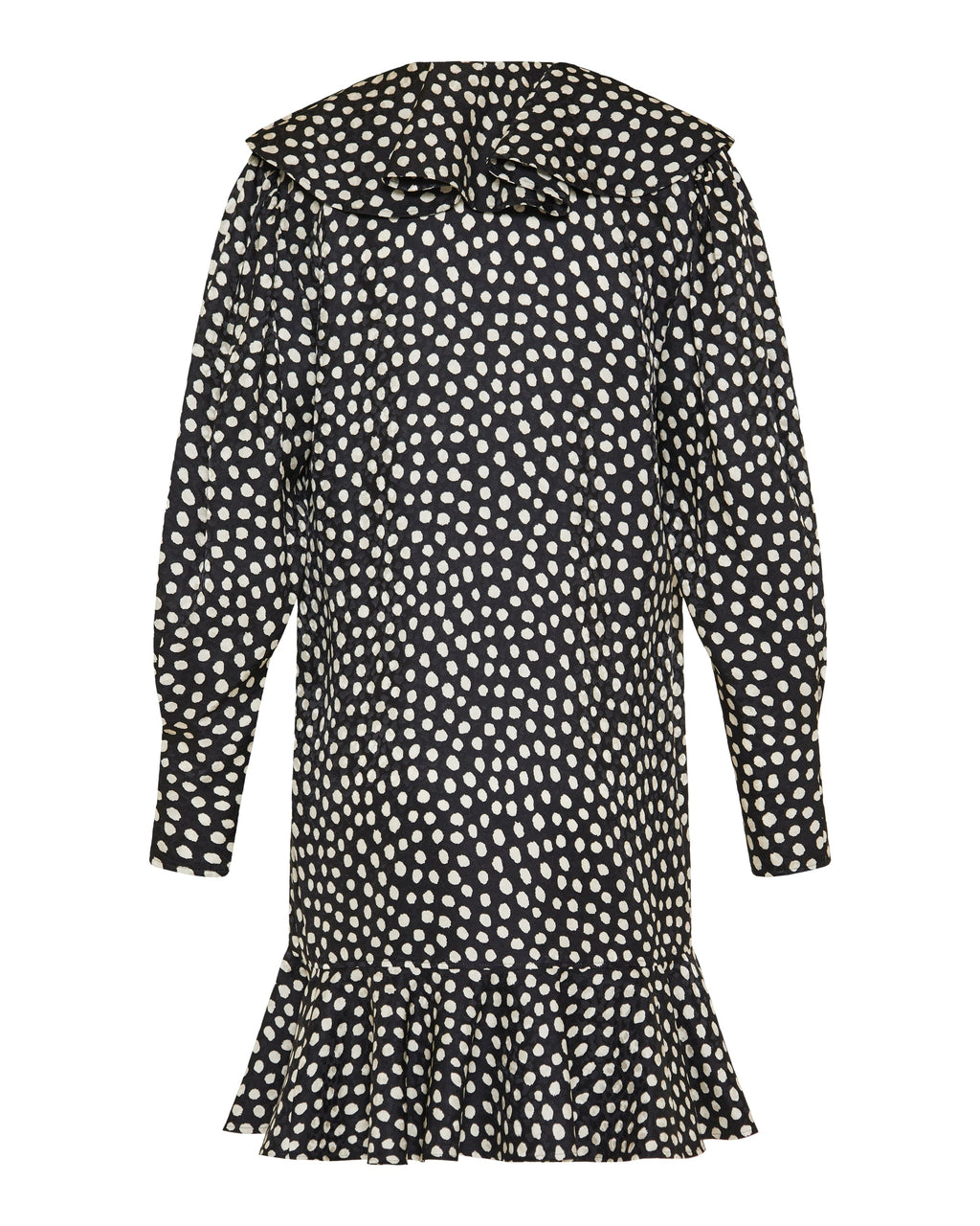 Chloé Ruffled polka-dot silk jacquard mini dress