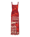 Johanna Ortiz Plant of joy draped printed satin-jersey maxi dress