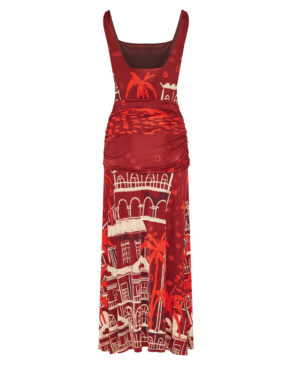 Johanna Ortiz Plant of joy draped printed satin-jersey maxi dress