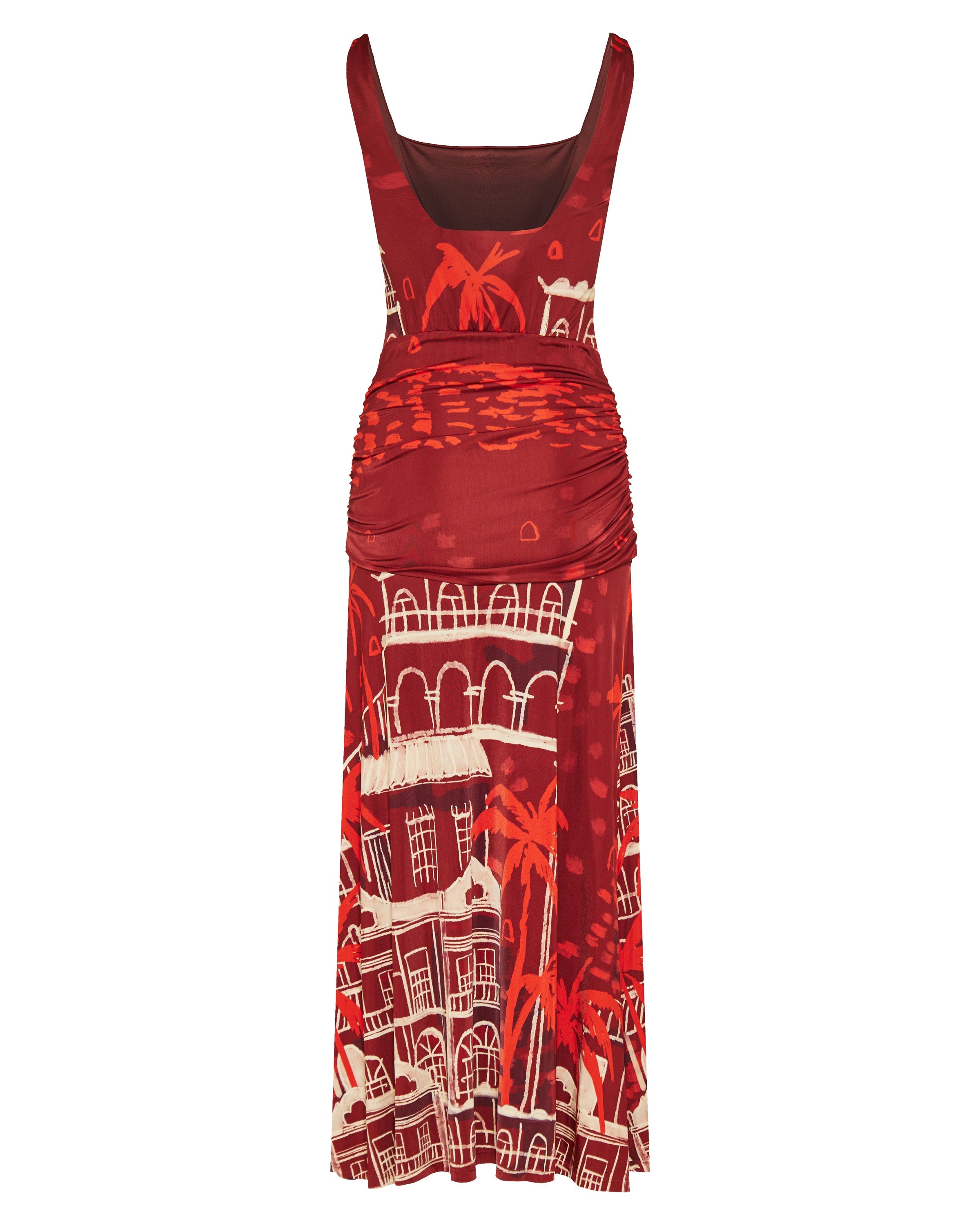 Johanna Ortiz Plant of joy draped printed satin-jersey maxi dress